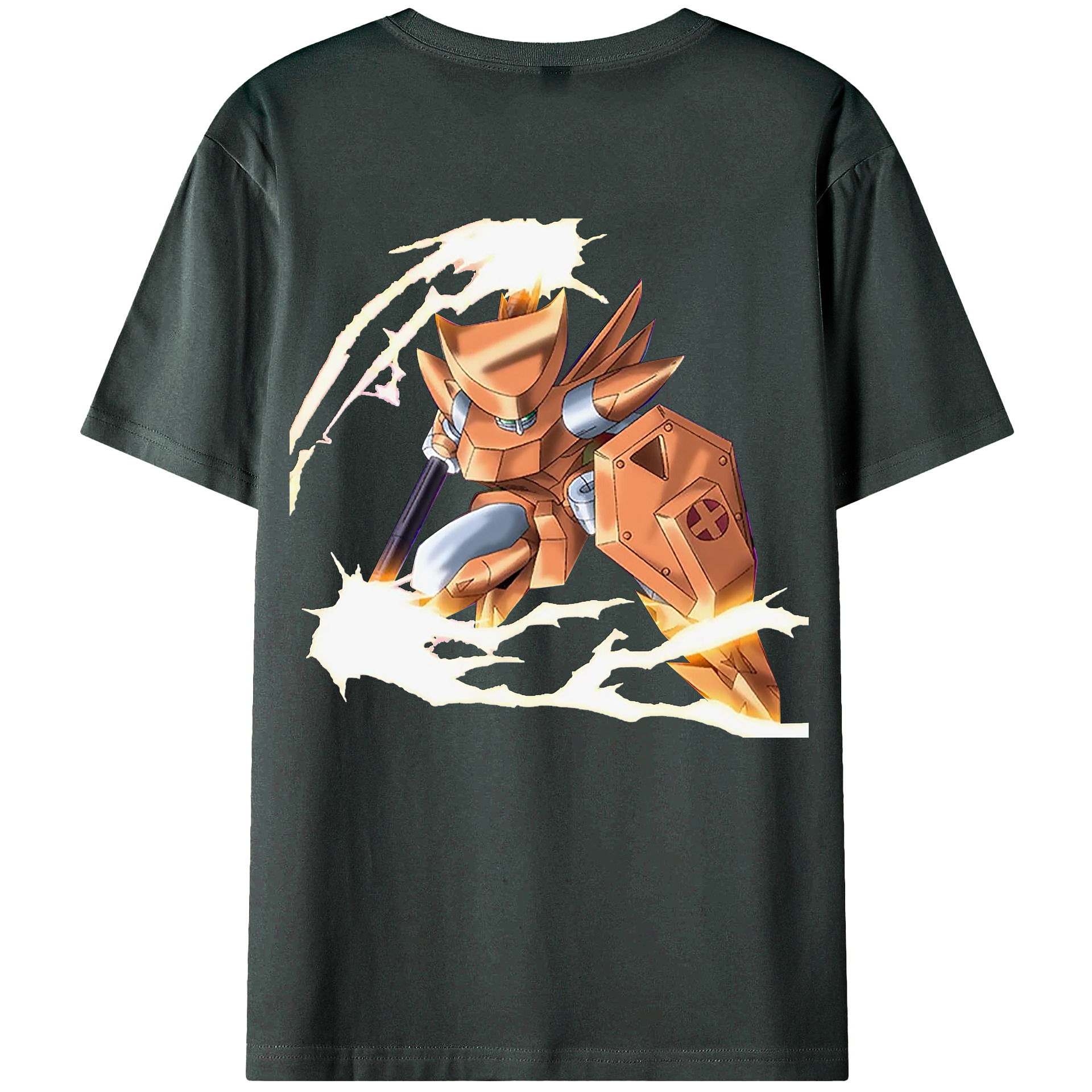 （画像用） 遊☆戯☆王 Yu-Gi-Oh! 綿100％ メンズ半袖Tシャツ（バックプリント） 通気性